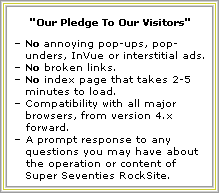 Our Pledge To Our Visitors