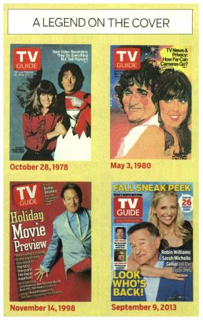 Robin Williams on TV Guide covers