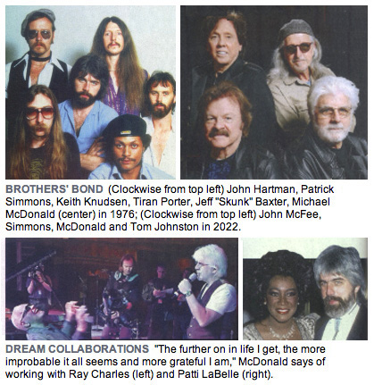 The Doobie Brothers in 1976 and 2022